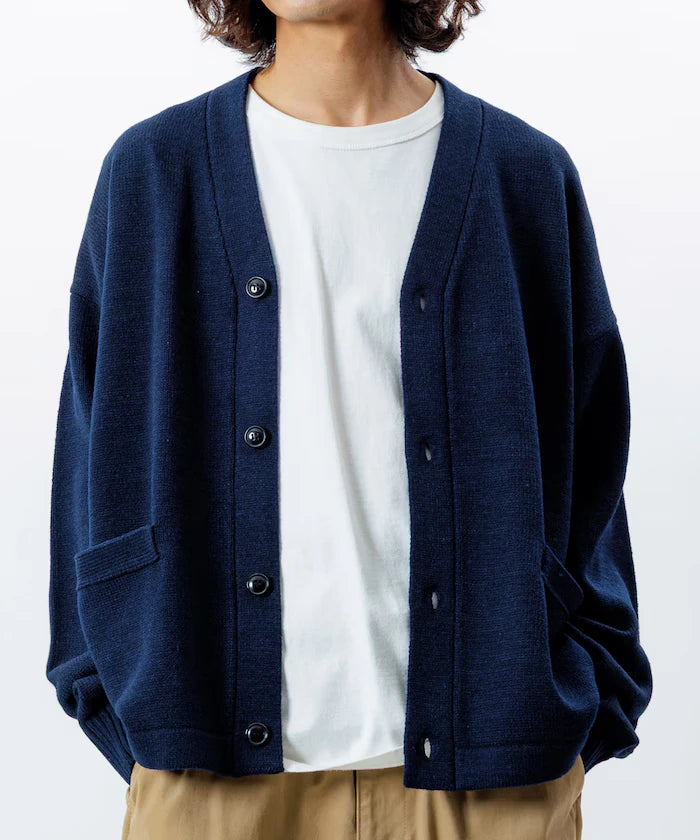 Relaxed Fit Easy Care Washable V-Neck Cardigan