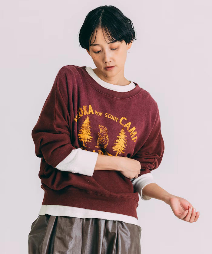 Fade Print Dolman Sweat