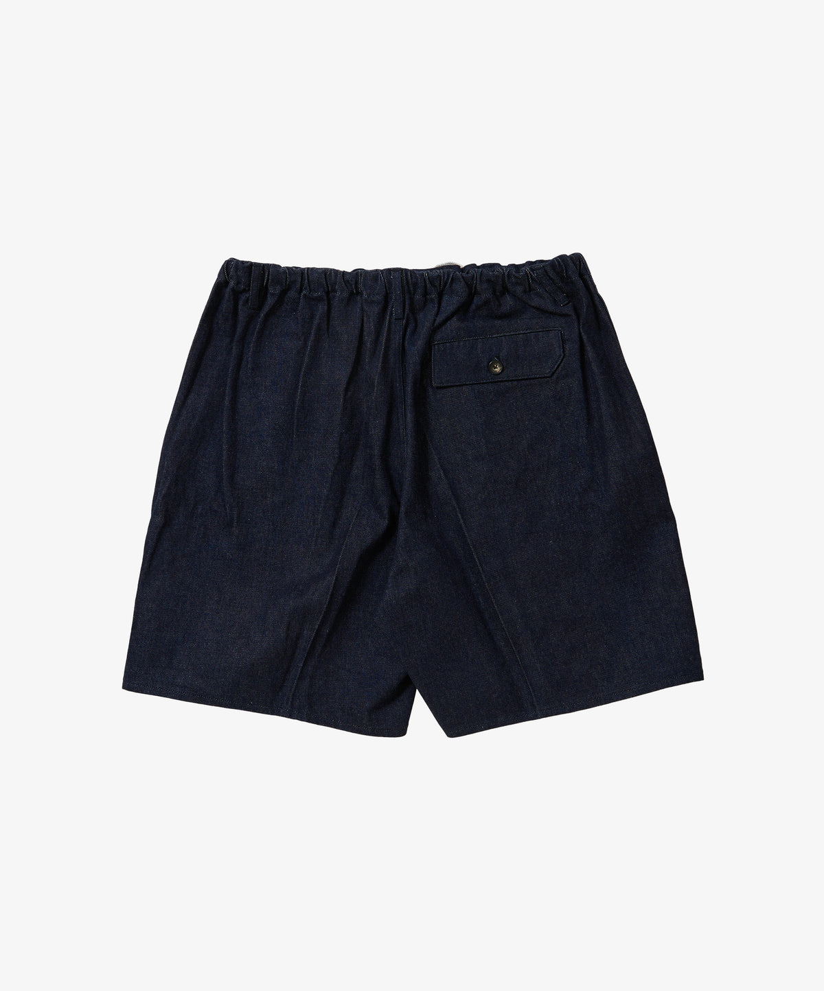 circular fatigue shorts denim one wash