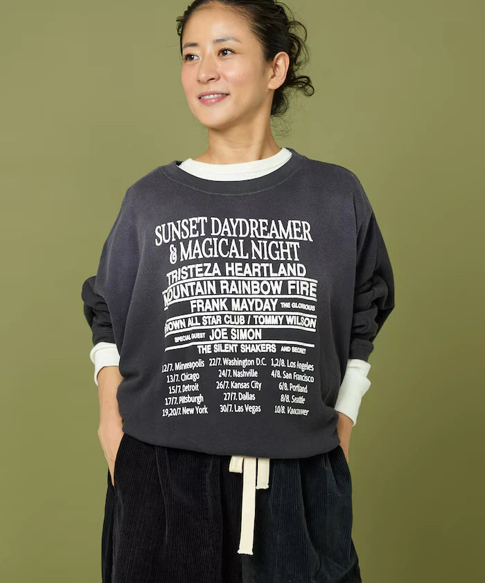 Fade Print Dolman Sweat