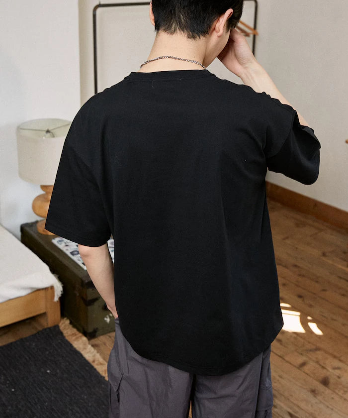 <Functional Material> MAGAZINE Cat Photo T-Shirt Limited Release