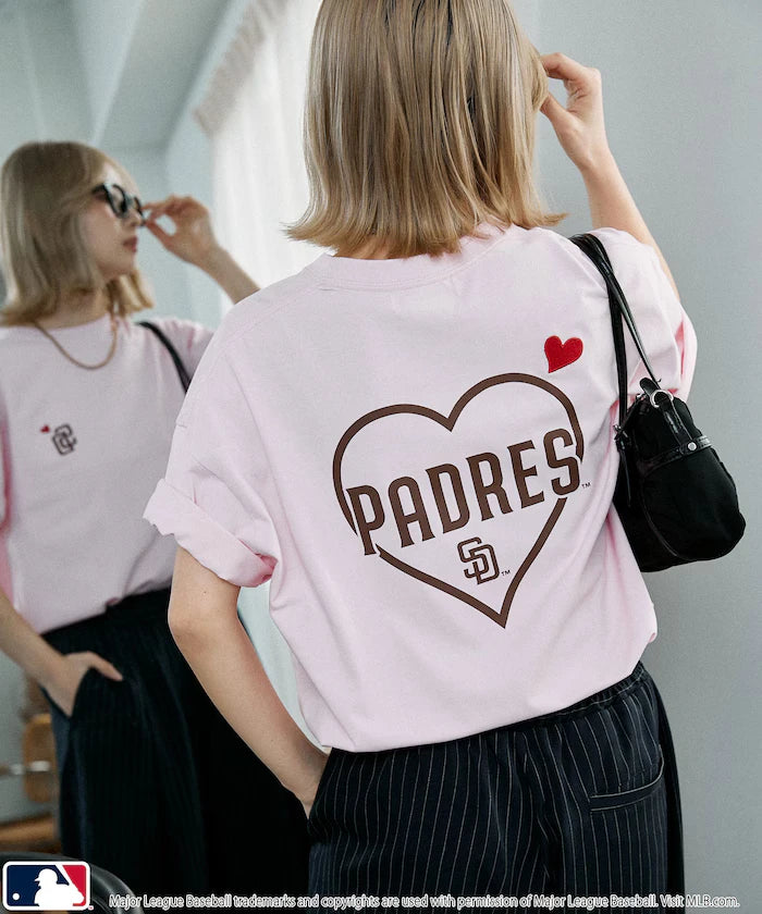MLB Back Print Heart T-Shirt