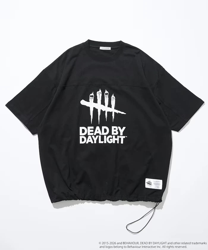 Dead By Daylight Exclusive Big Logo Hemmed Code Football T-Shirt