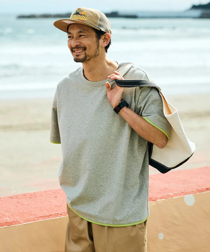 Relaxed Fit Reversible Cardboard Short Sleeve T-Shirt / Color Design