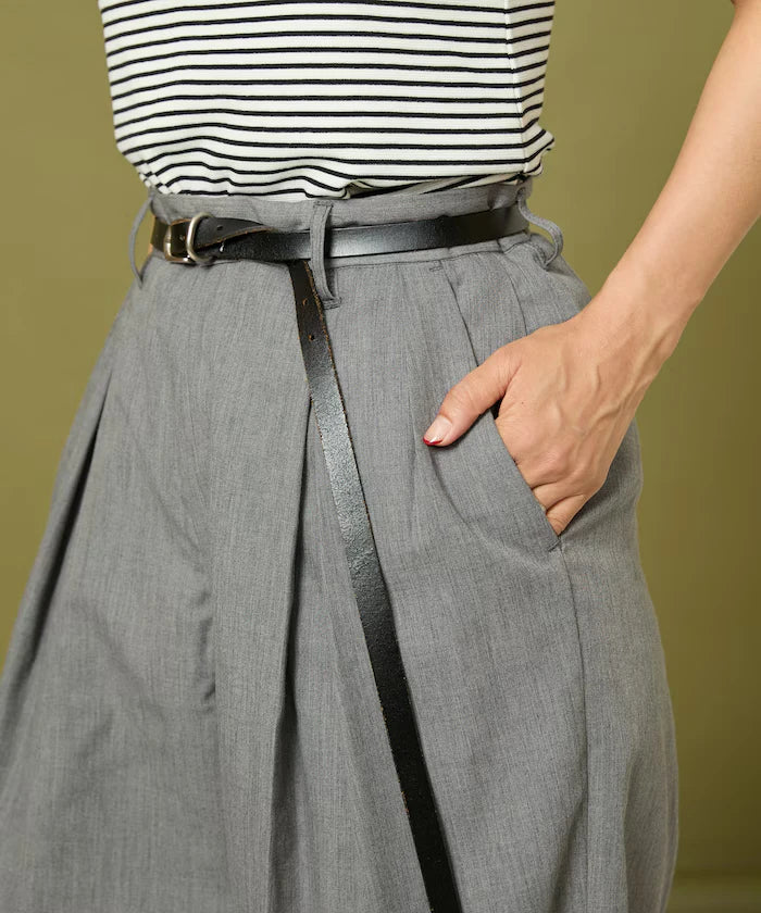 Tuck Wide Slacks Pants