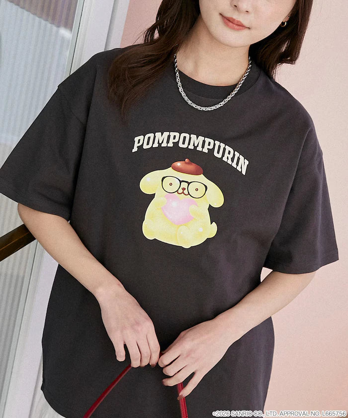 "SANRIO CHARACTERS" College Style Printed T-Shirt Limited Edition