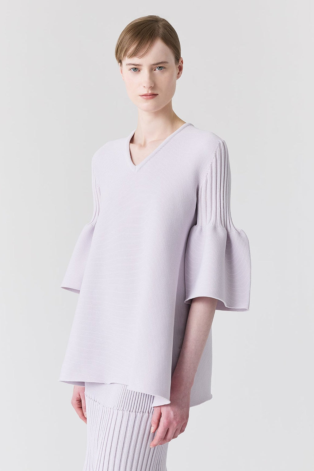 POTTERY SHORT BELL SLEEVE FLARE TOP