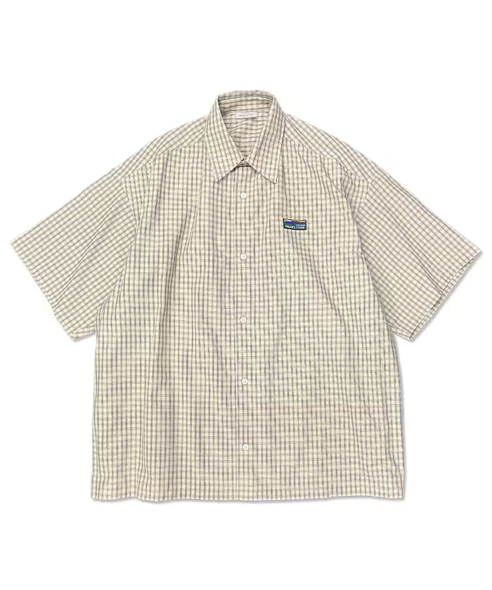 Relaxed Fit Regular Collar Short Sleeve Check Shirt