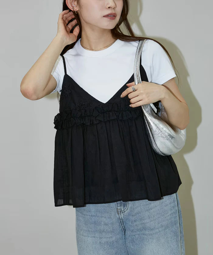 Floral Embroidery Detail Camisole Bustier Limited Edition