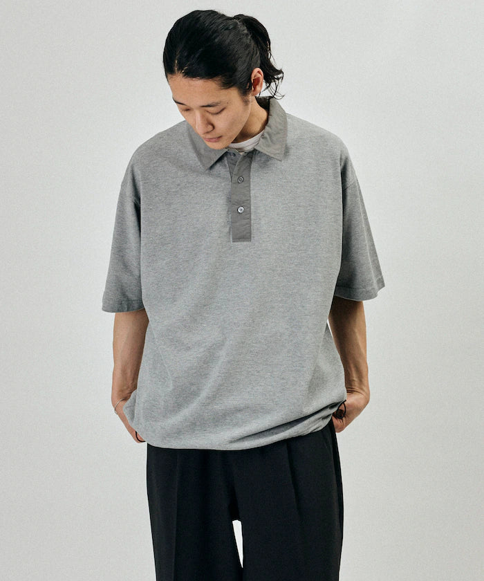 Big Silhouette Spindle Short Sleeve Tech Polo