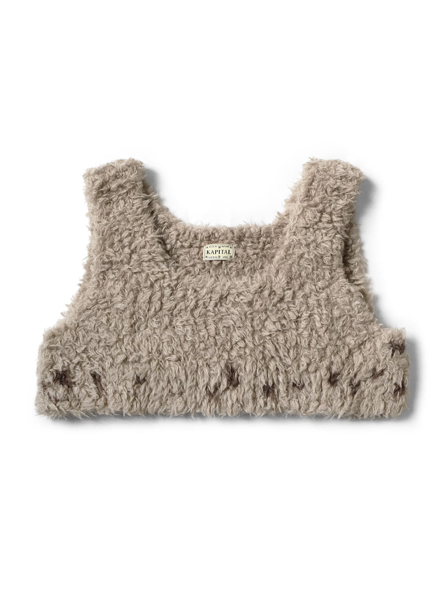 Hand-knit Roving Mole Processing Bustier