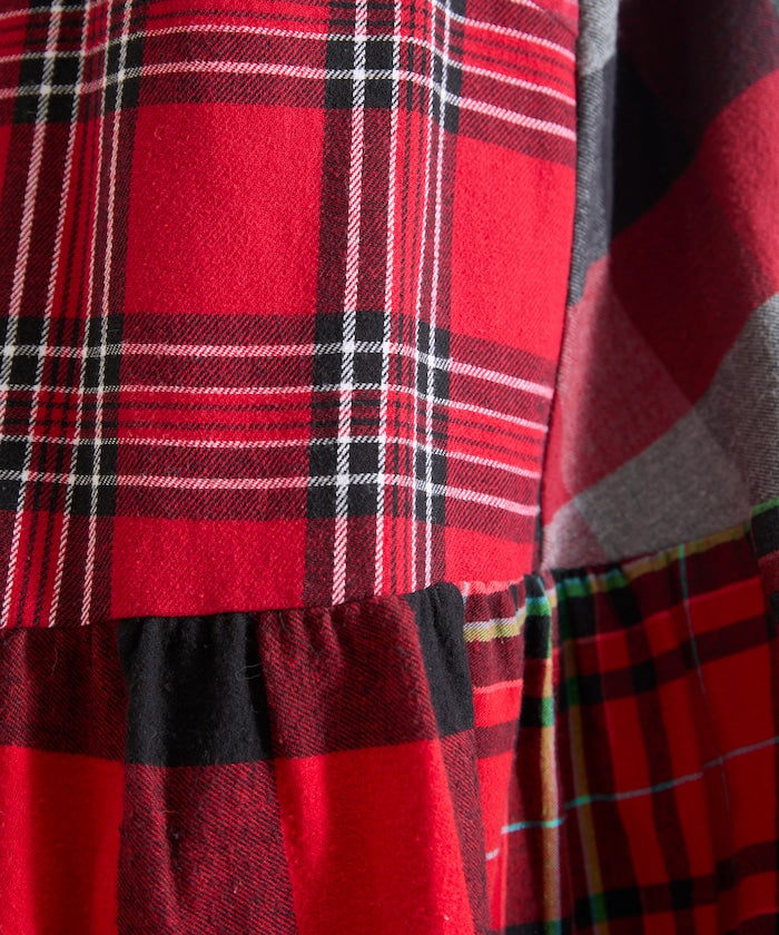 Vintage Remake Check Cami Dress
