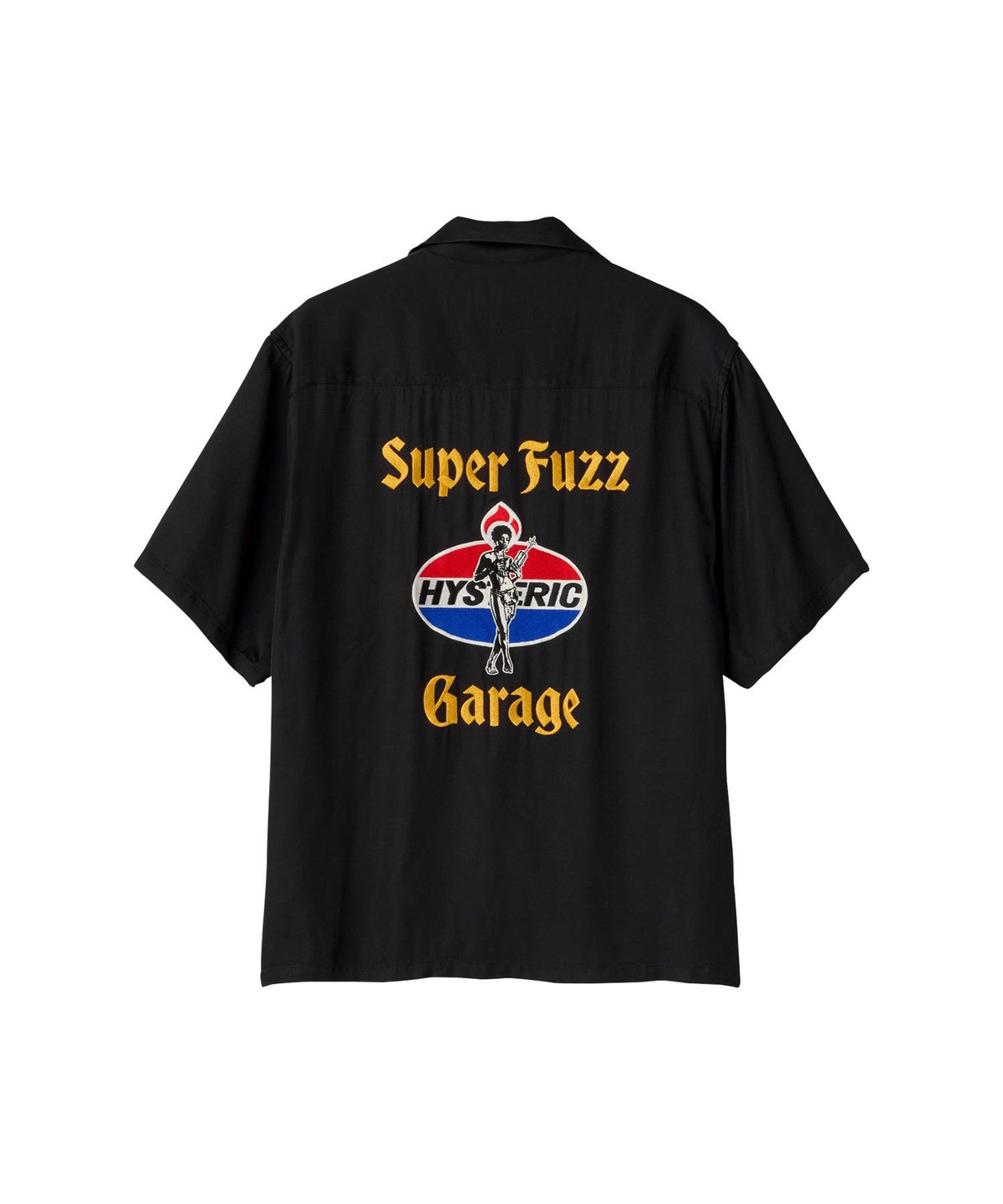 SUPER FUZZ GARAGE Embroidered Bowling Shirt