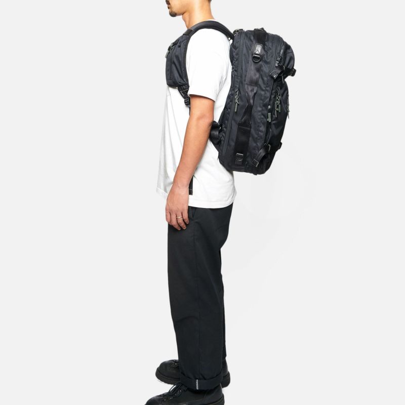 CORDURA DOBBY 305D 3WAY BACK PACK sizeL/BLACK