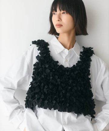 Tape Yarn Hand Knitted Bustier