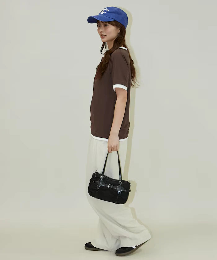 Layered Color Scheme Henley Neck T-Shirt Limited Edition