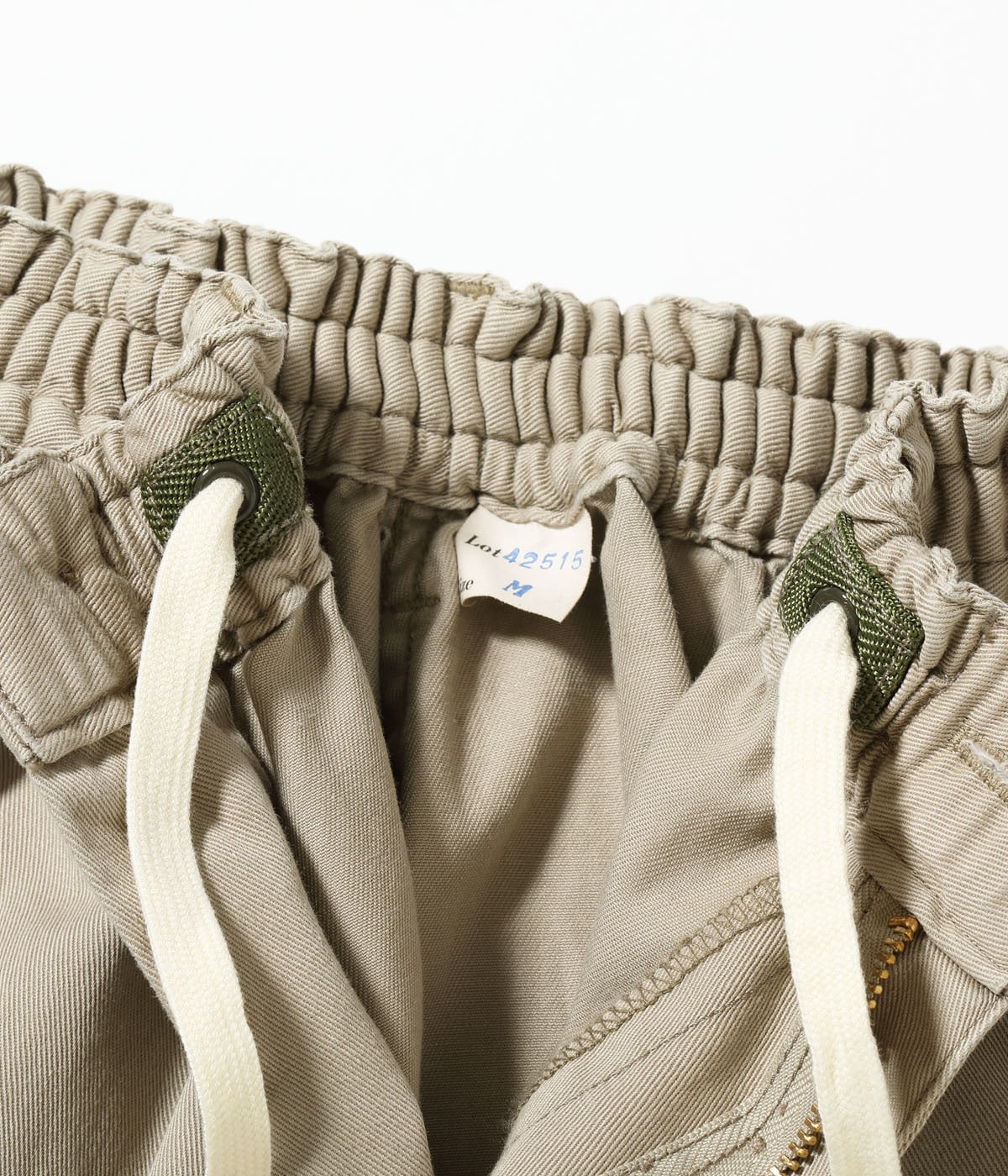 MODUCT COTTON TWILL SCRAB PANTS with STENCIL PRINT AGING MODEL