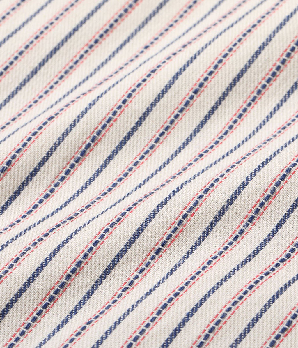 Dobby Stripe Work Shirt (Short Sleeve)
