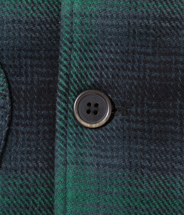 OMBRE PLAID HEAVY FLANNEL HUNTING JACKET