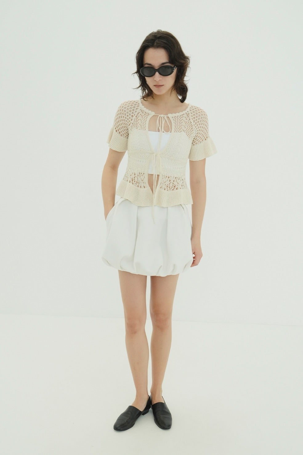 DAD MESH BALLOON SKIRT