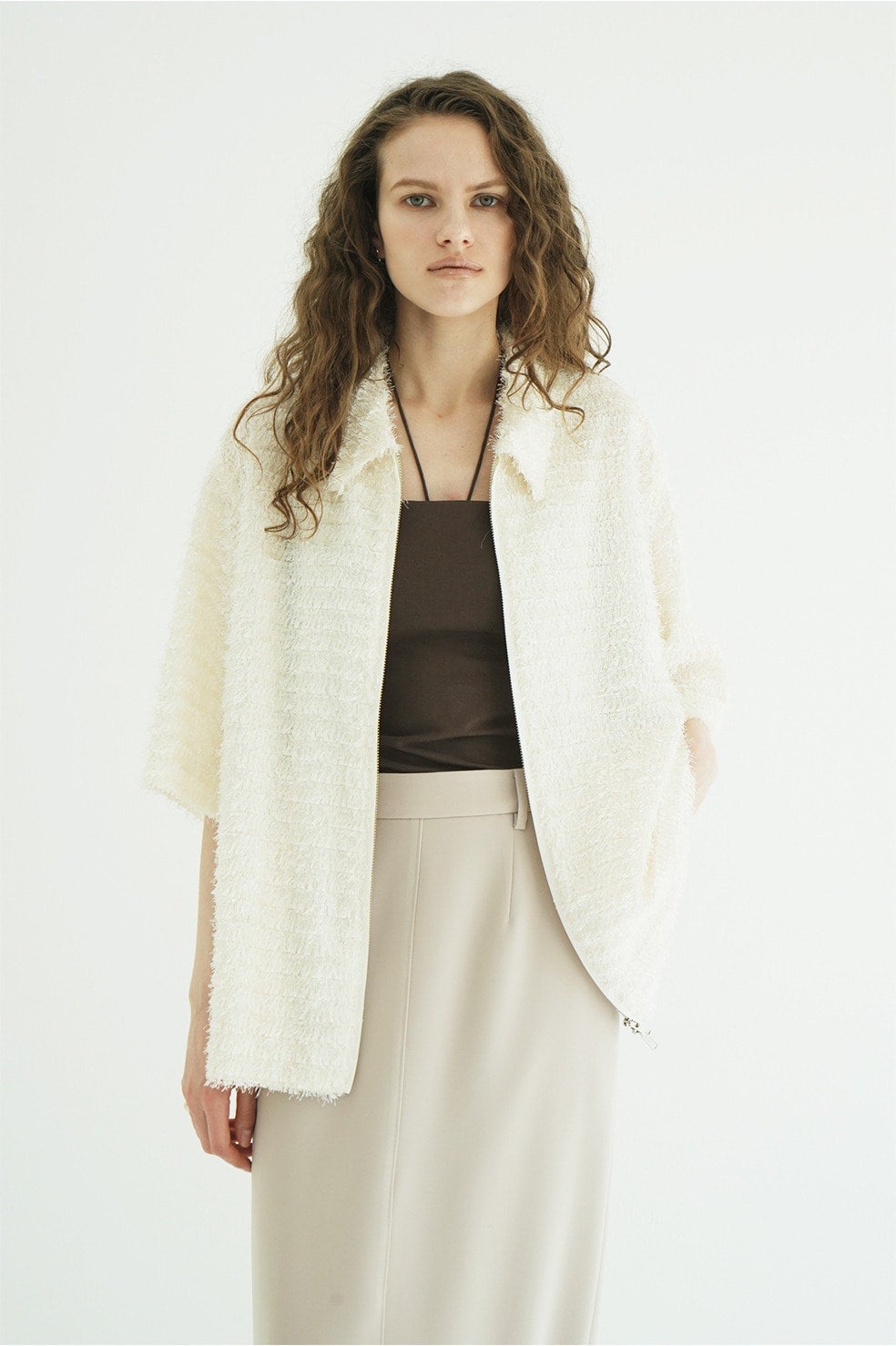 FEATHER H/S OVER ZIP SHIRT