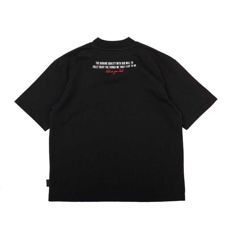 CORDURA MOCK NECK GOLF SERIES/ BLACK