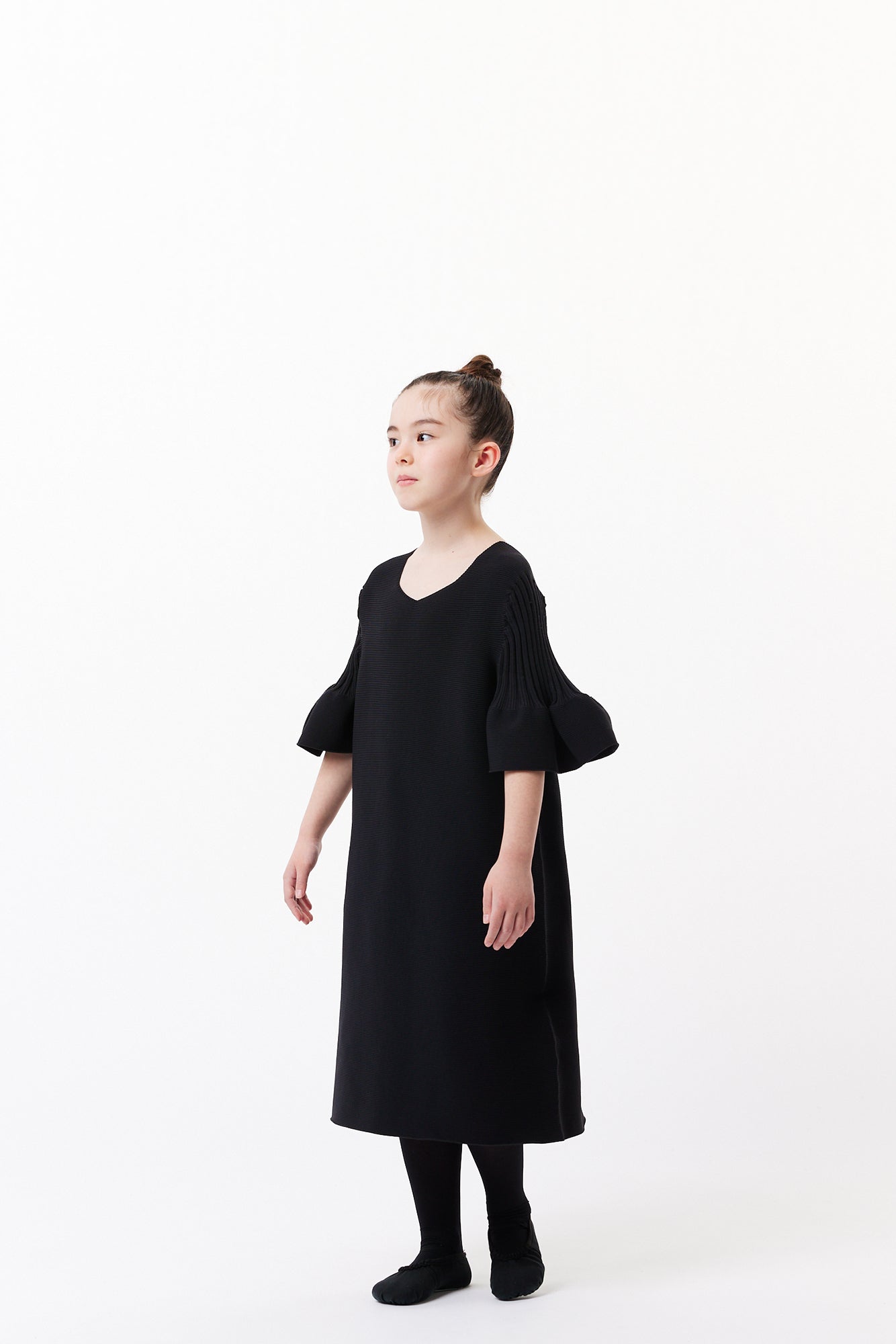 POTTERY KID SHORT BELL SLEEVES FLARE DRESS