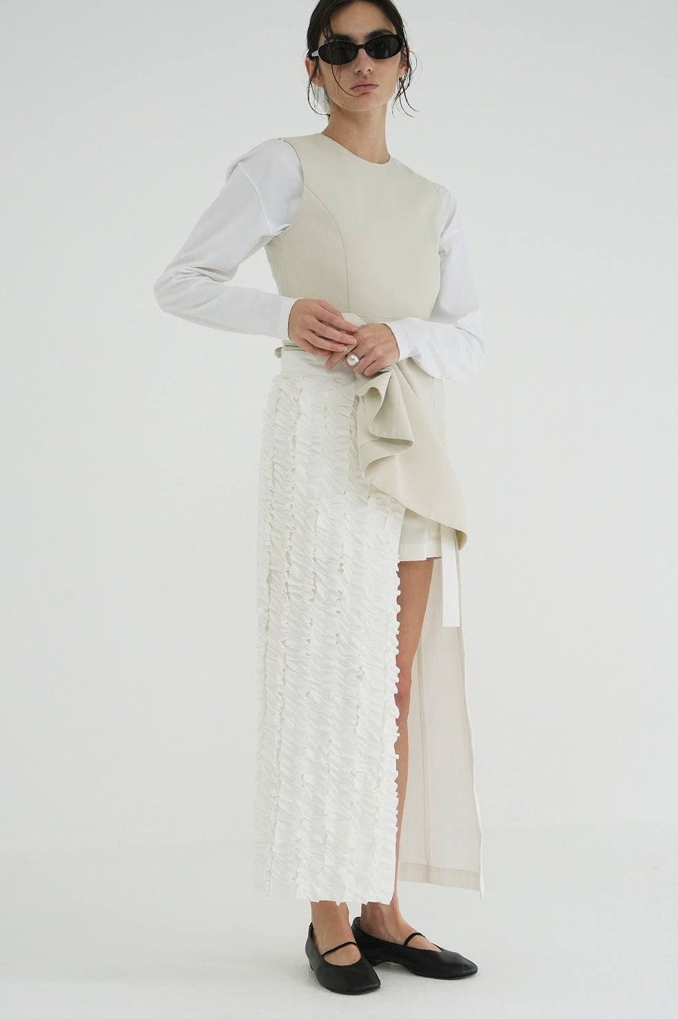 FRILL WRAP SKIRT