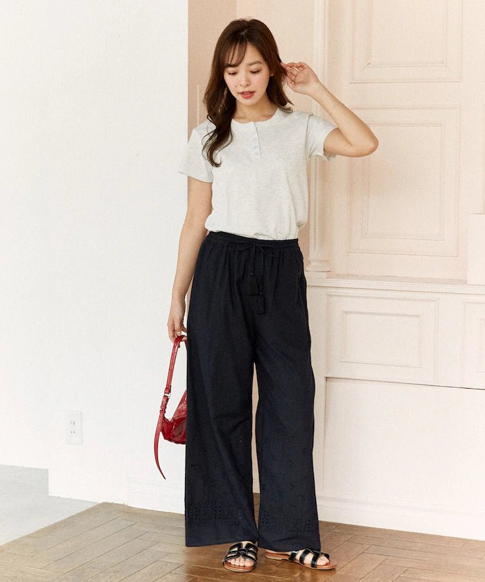 India Embroidered Easy Pants Limited Edition