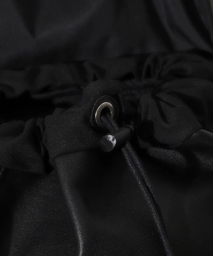 Leather Backpack L / Leather Backpack / Cowhide / Water-repellent Leather / with PC Sleeve