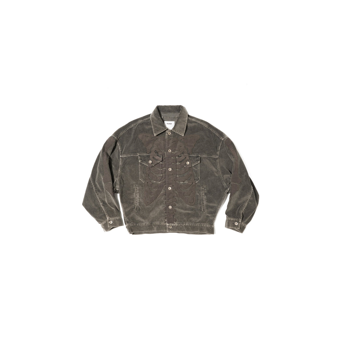 BONE APPLIQUE CORDUROY JACKET