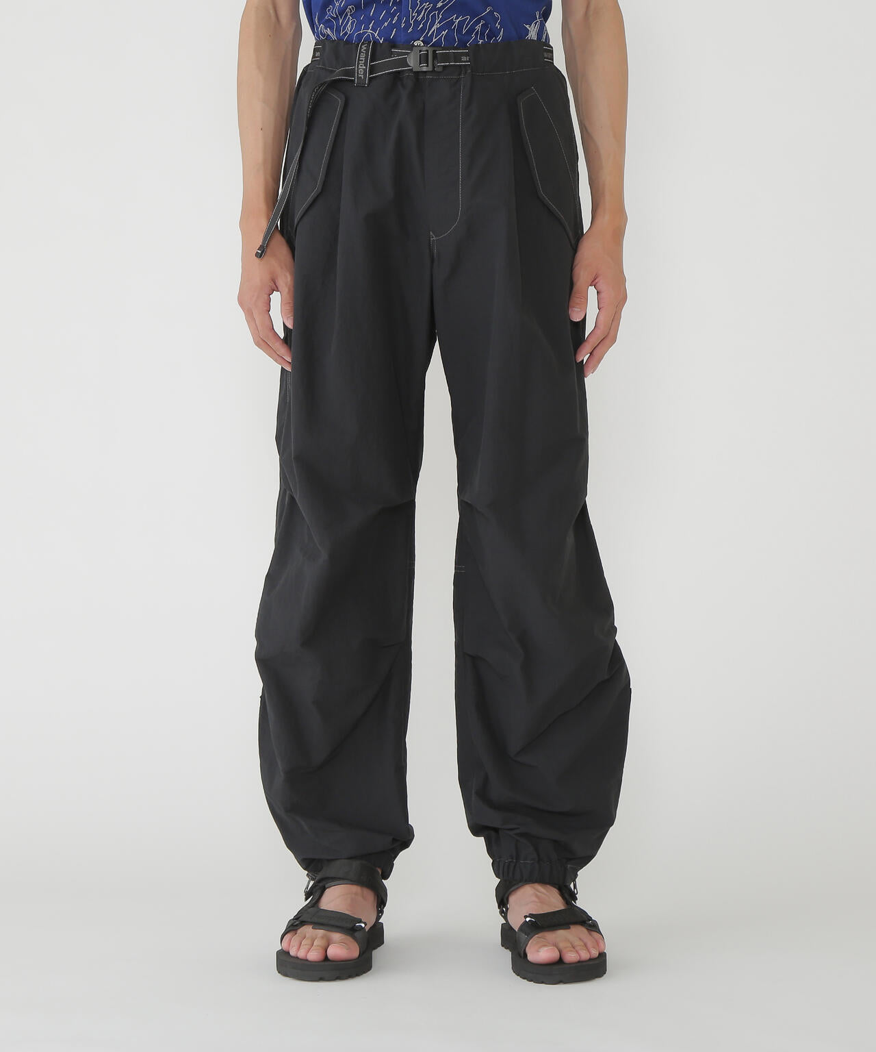ottomancloth side zip hem pants