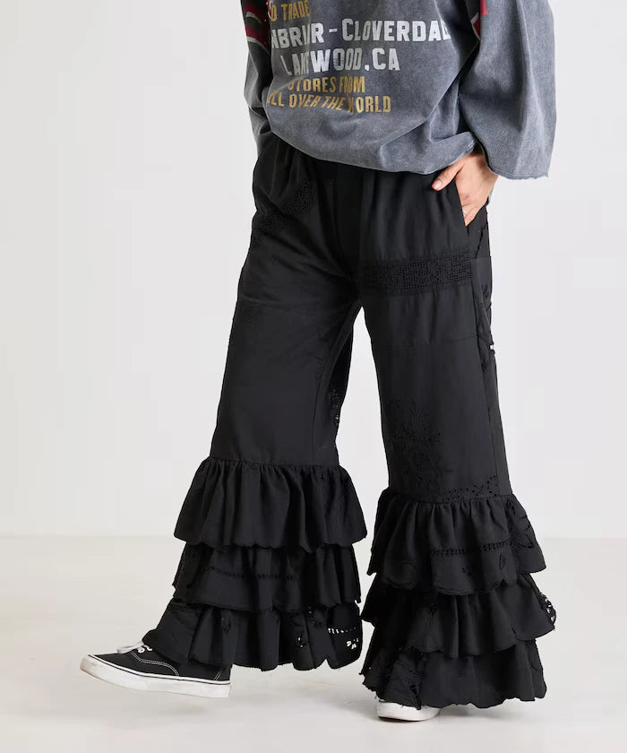 vintage lace tablecloth remake easy pants