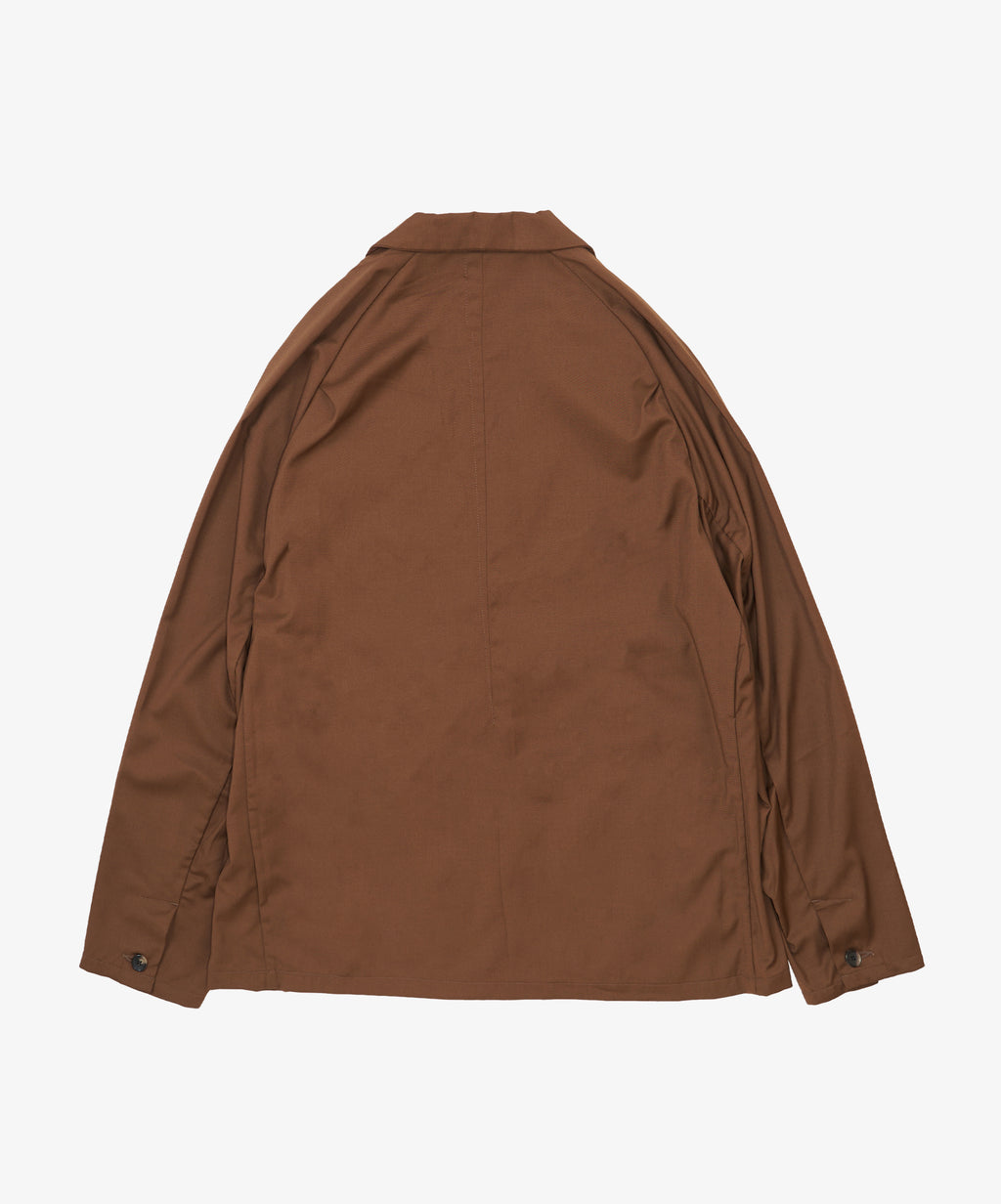 veste two button brown twill