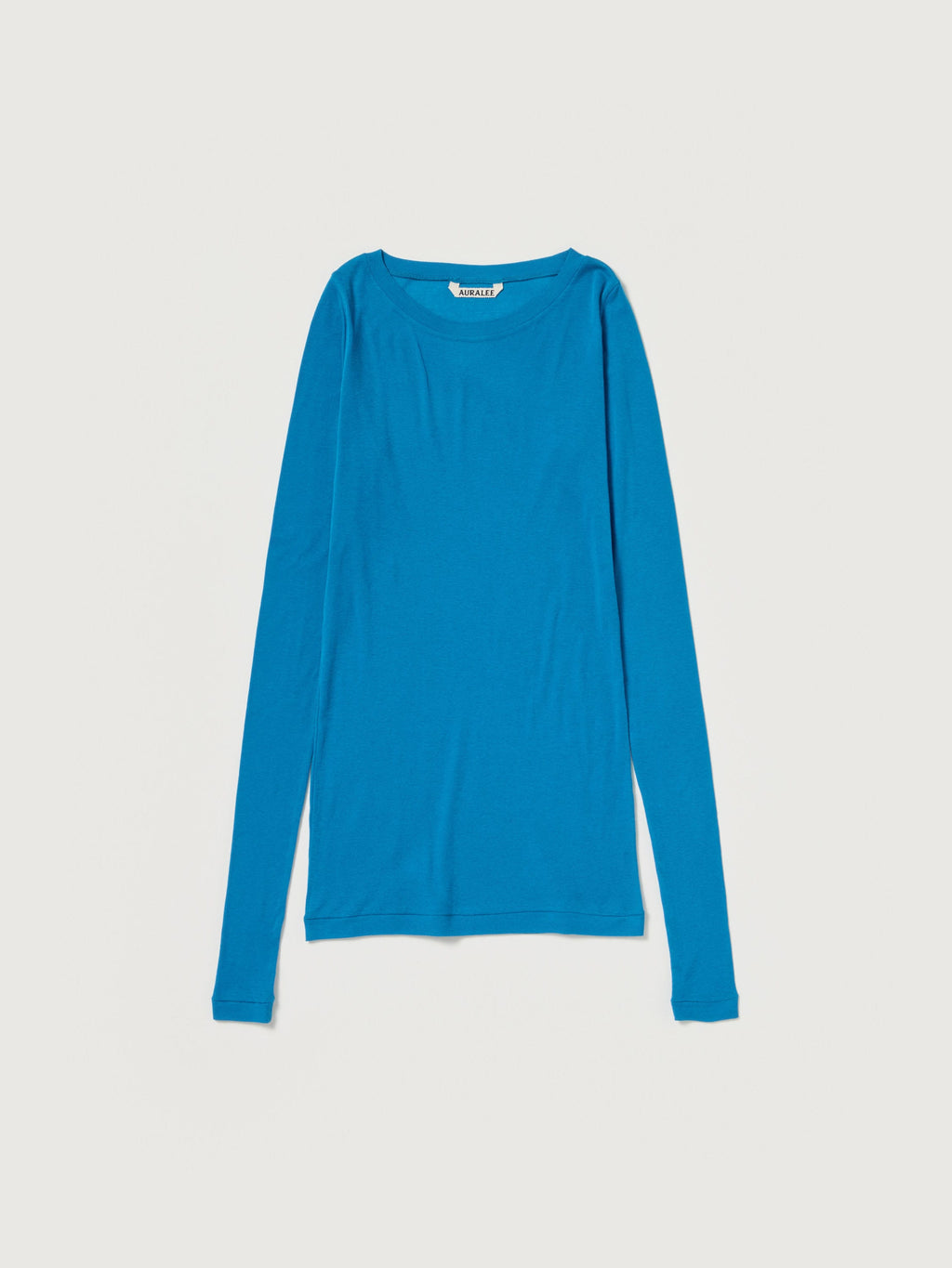 SUPER HIGH GAUGE SHEER RIB WIDE-NECK L/S TEE
