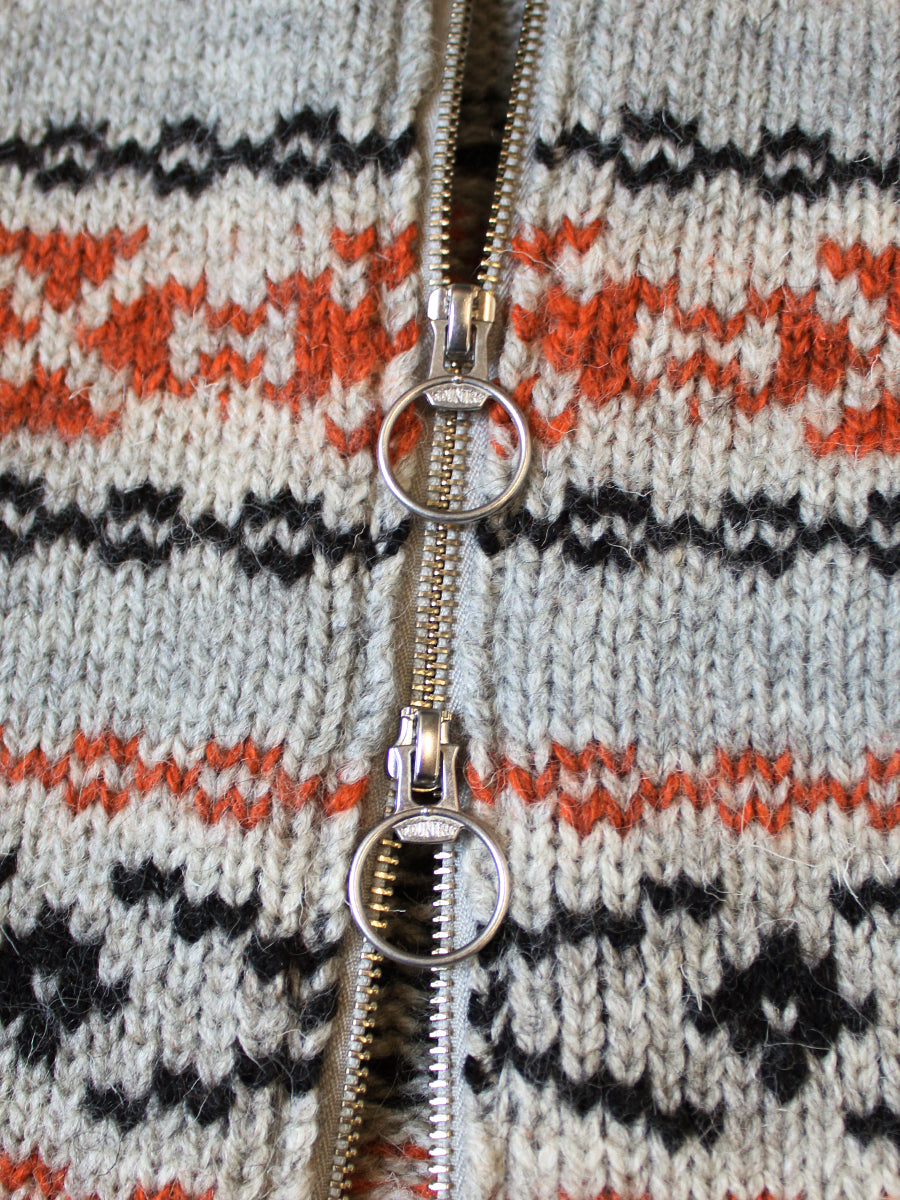 3G Wool Yellowknife Fair Isle ZIP Short...