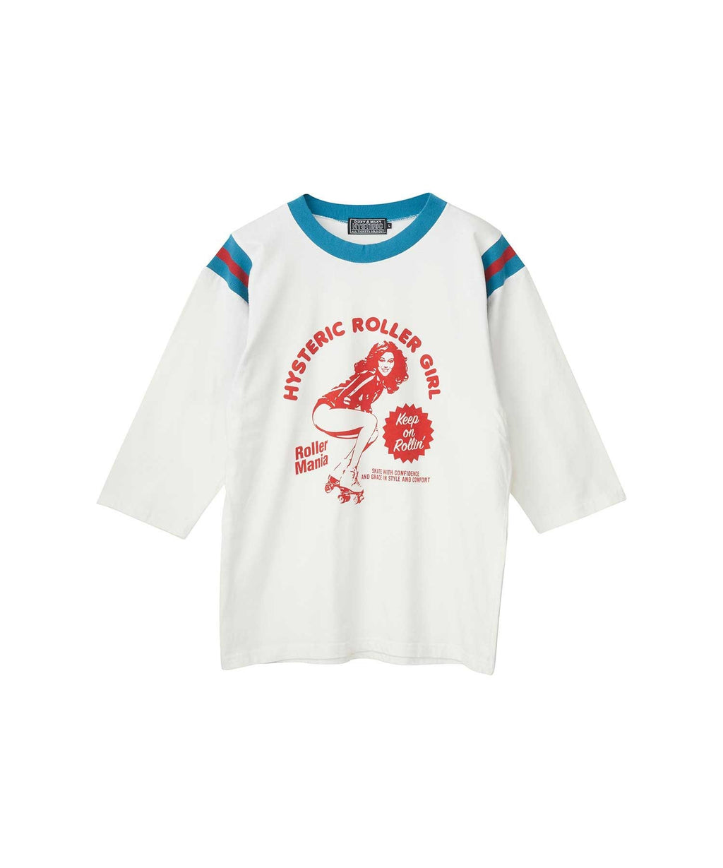 HYSTERIC ROLLER MANIA GIRL 3/4 Sleeve T-Shirt