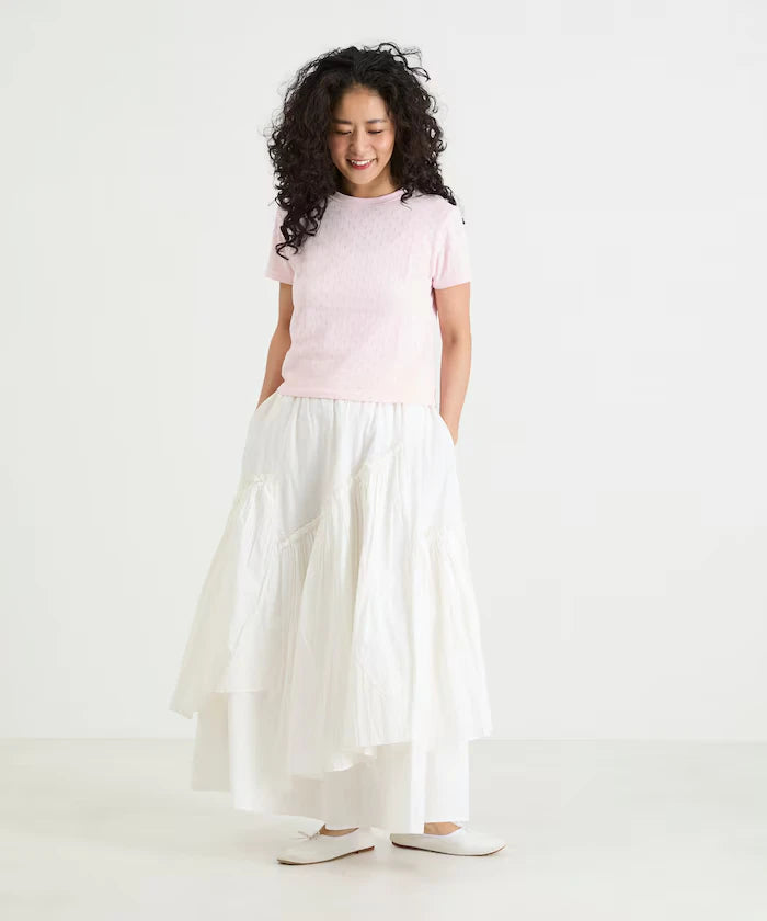 Eyelet Mini Sweat Short Sleeve T-Shirt