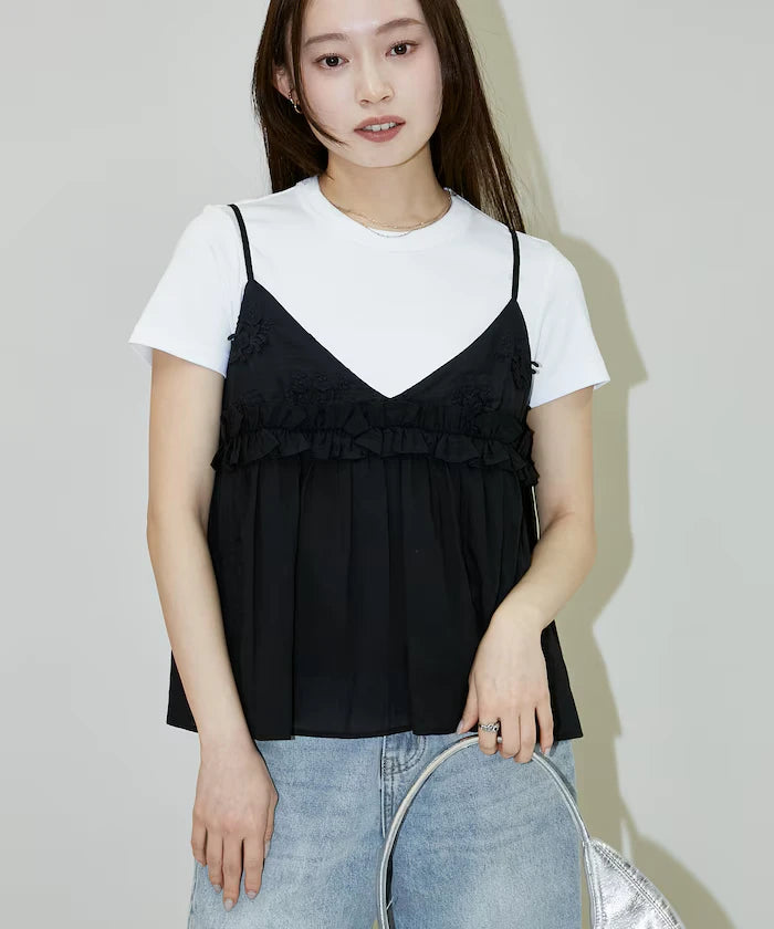 Floral Embroidery Detail Camisole Bustier Limited Edition