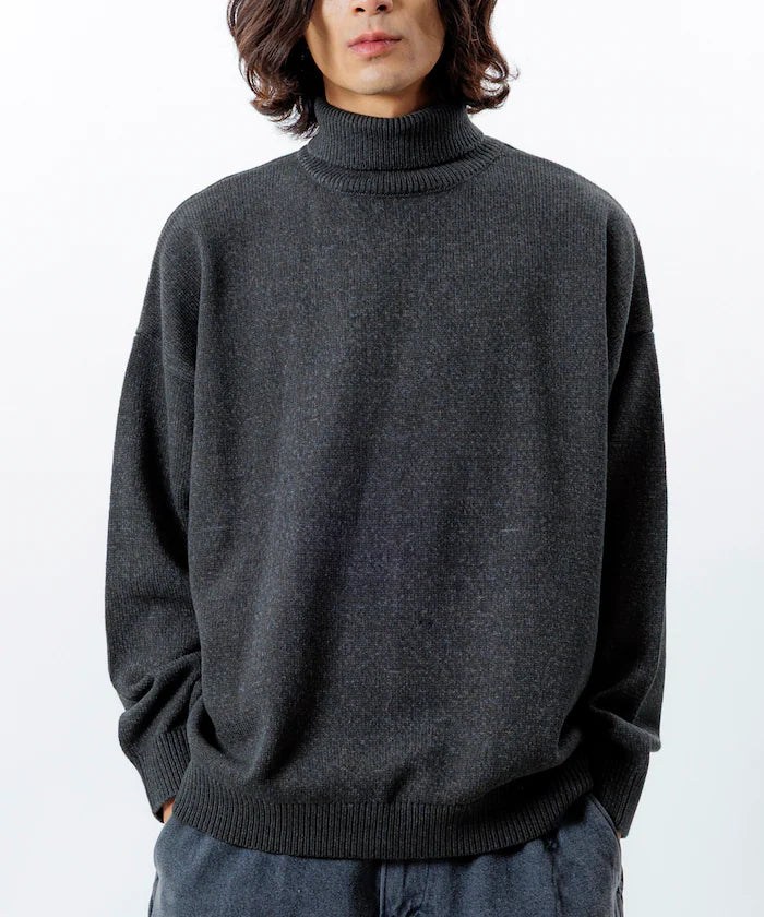 Relaxed Fit Easy Care Washable Turtleneck Knit