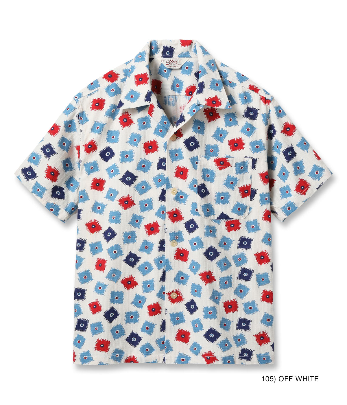 DOBBY COTTON OPEN SHIRT “EXPLOSION”