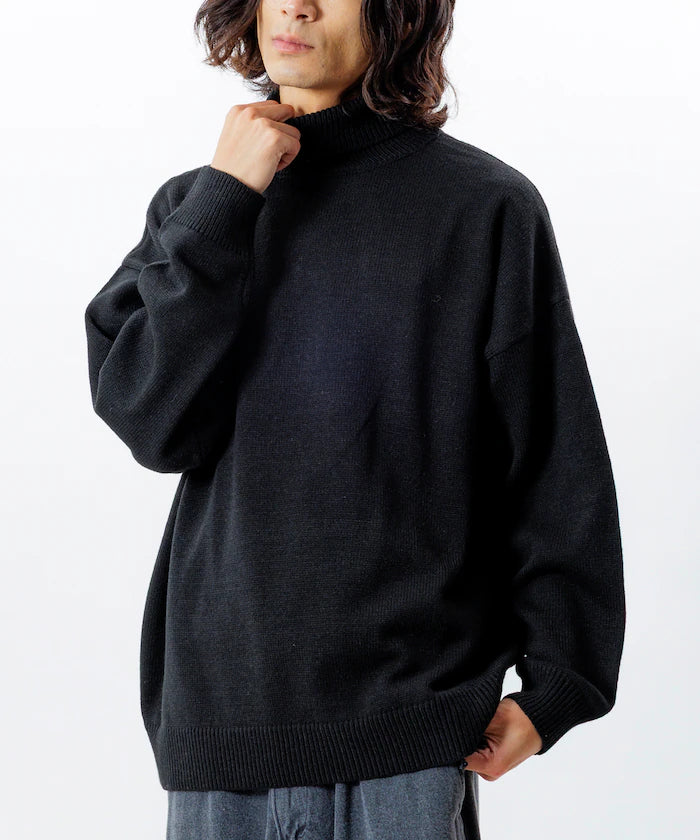 Relaxed Fit Easy Care Washable Turtleneck Knit