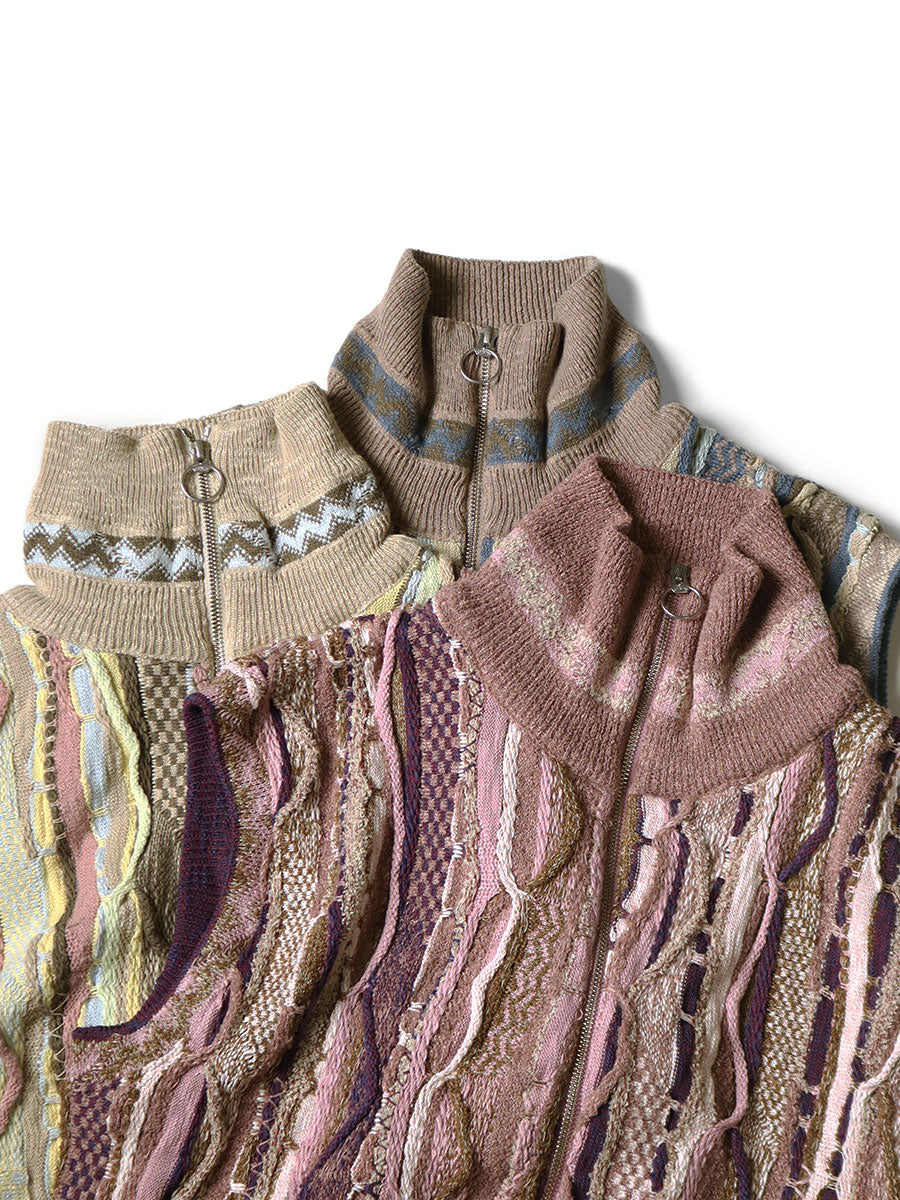7G Knit GAUDY Half ZIP Vest