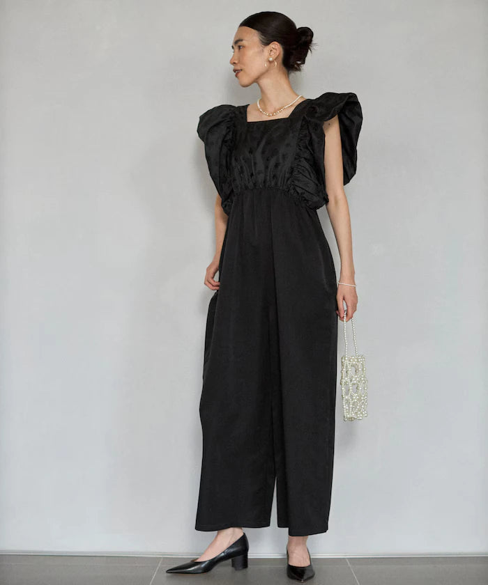2WAY Flower Sheer Jacquard Docking All-in-One