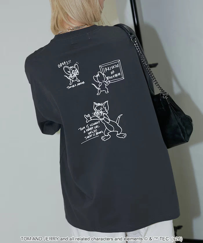 <Functional Material> TOM AND JERRY Graphic T-Shirt Limited Edition