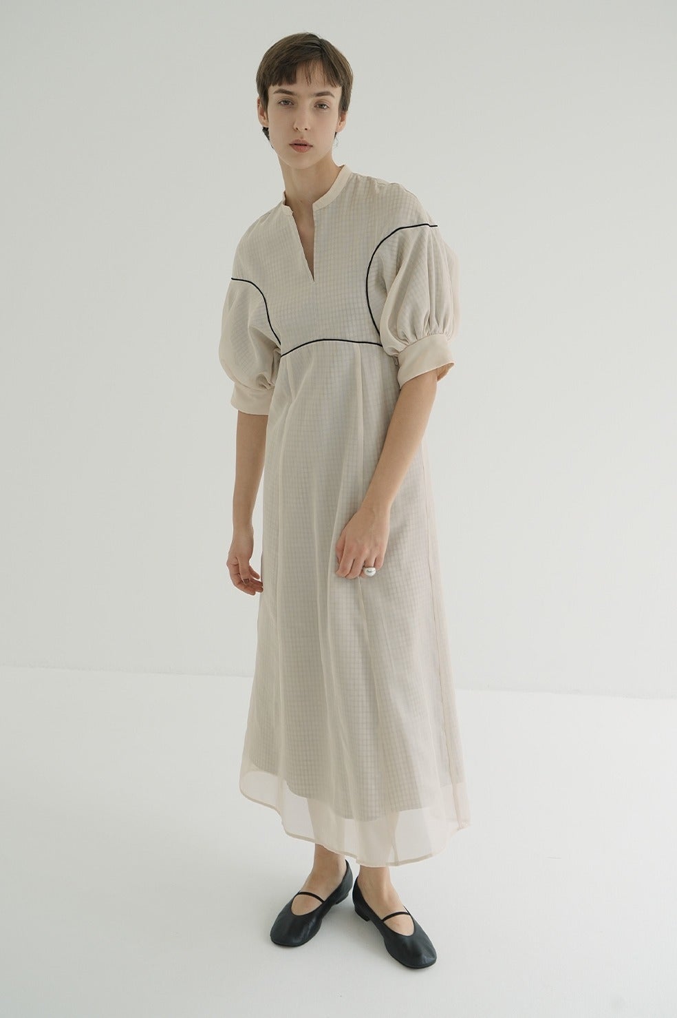 LAYERED SHEER ONEPIECE
