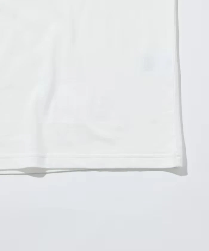 Sheer Knit & Cotton T-Shirt Layered Set