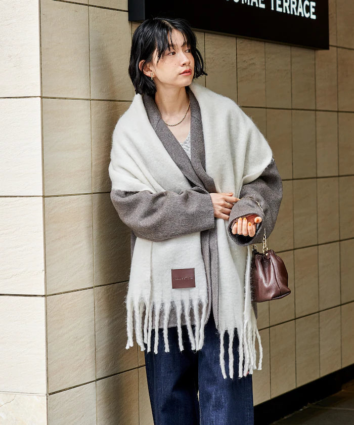 Volume Fringe Scarf