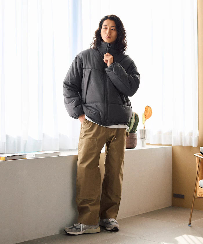 PRIMALOFT PUFF JACKET / Primaloft Stand Collar Puff Jacket / Insulated Blouson