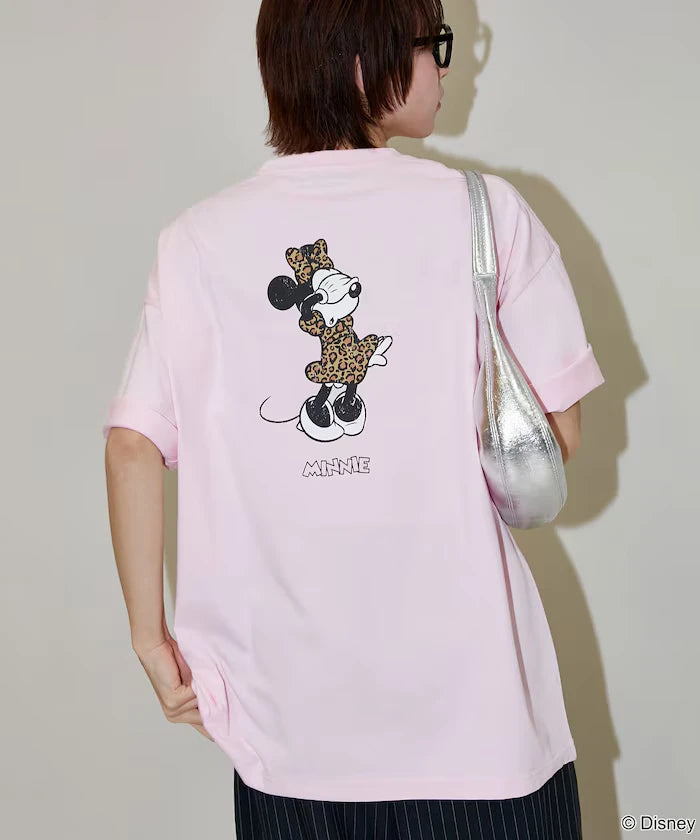 <Functional Material>Mickey Mouse & Minnie Mouse/Face T-Shirt Limited Edition